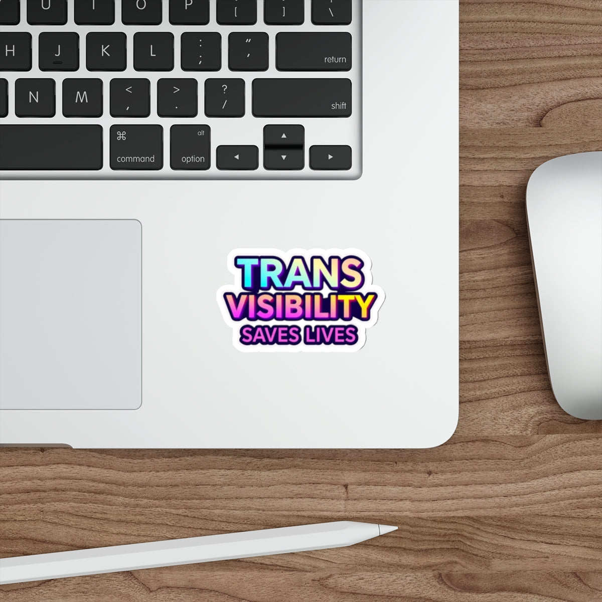 Die-Cut Stickers - TRANS VISIBILITY SAVES LIVES