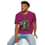 Patriots Don’t Stand For This T-Shirt — Statue of Liberty & Distressed Flag Graphic