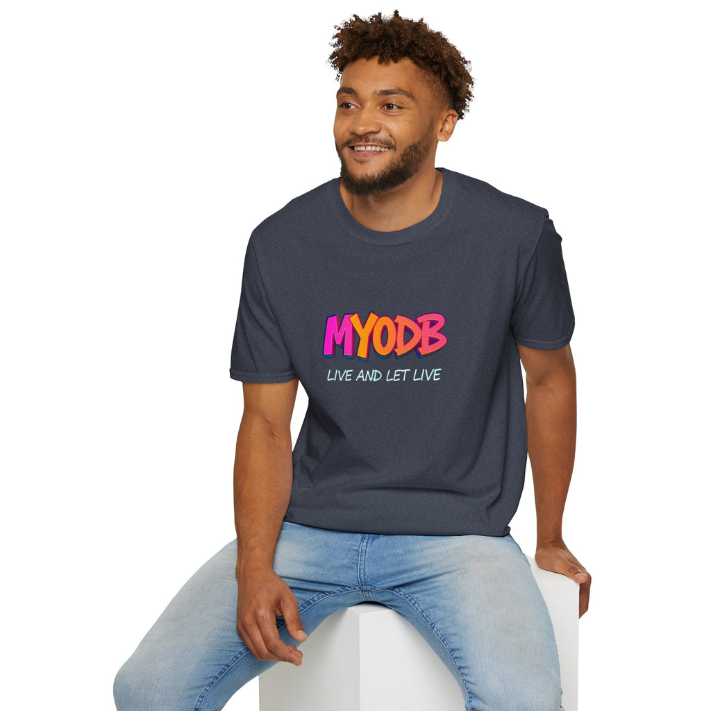 MYODB Live and Let Live T-Shirt | Unisex Softstyle Tee | Casual Streetwear
