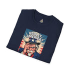 Uncle Sam in disbelief Really, America? Unisex softstyle T-Shirt