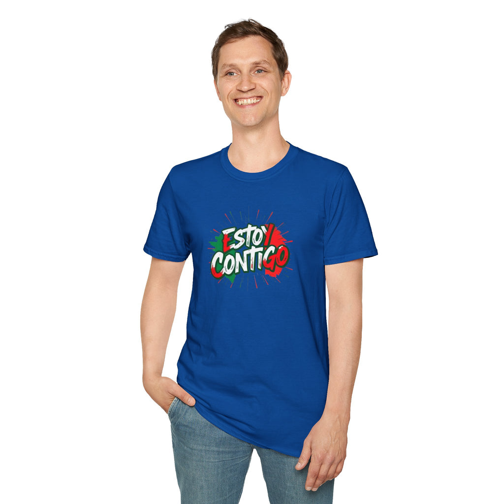 Immigrants Make America Great T-Shirt Estoy Contigo (I Am With You) Unisex Softstyle T-Shirt Classic Protest Tee