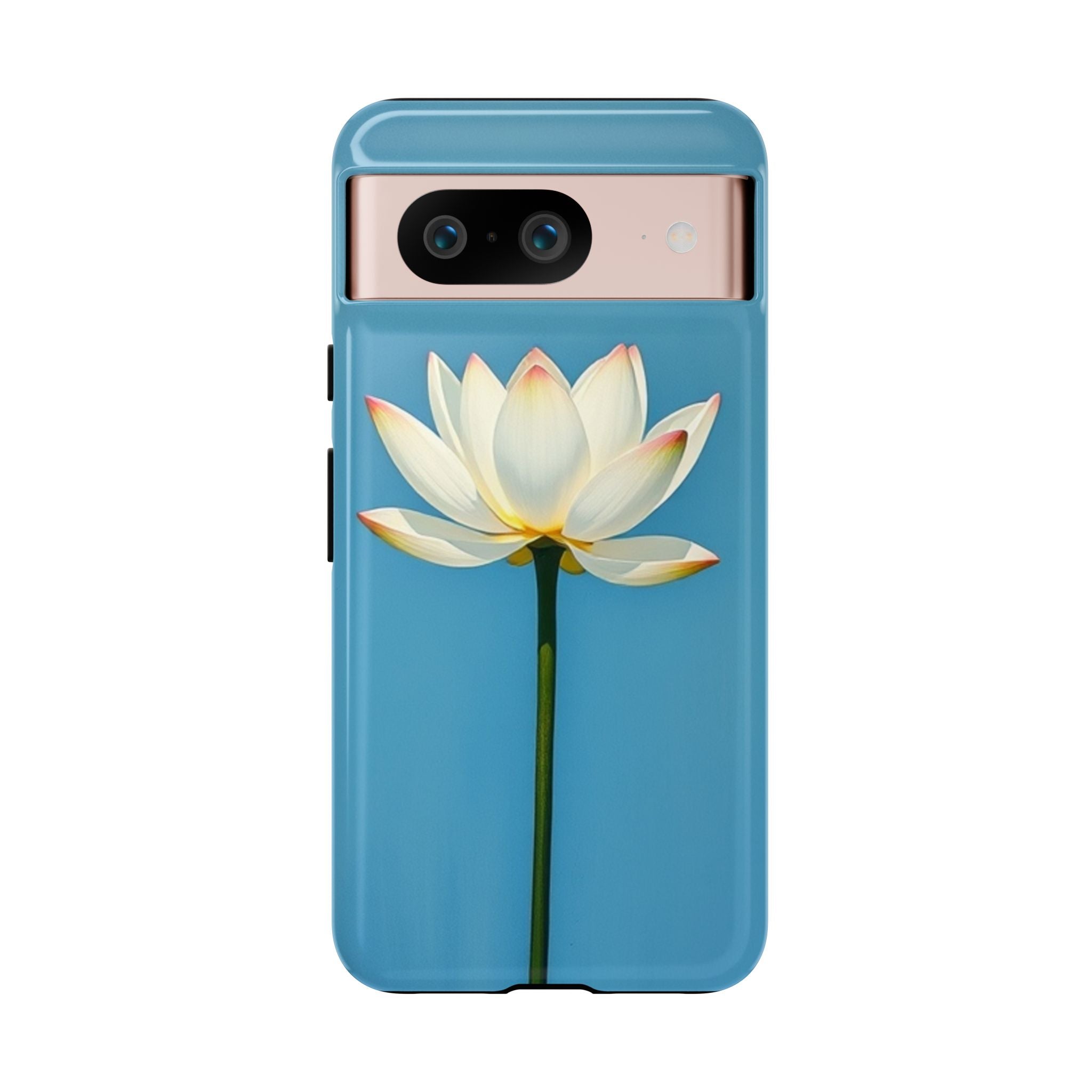 Open White Peace Lily Design Tough Case For Android & iPhone