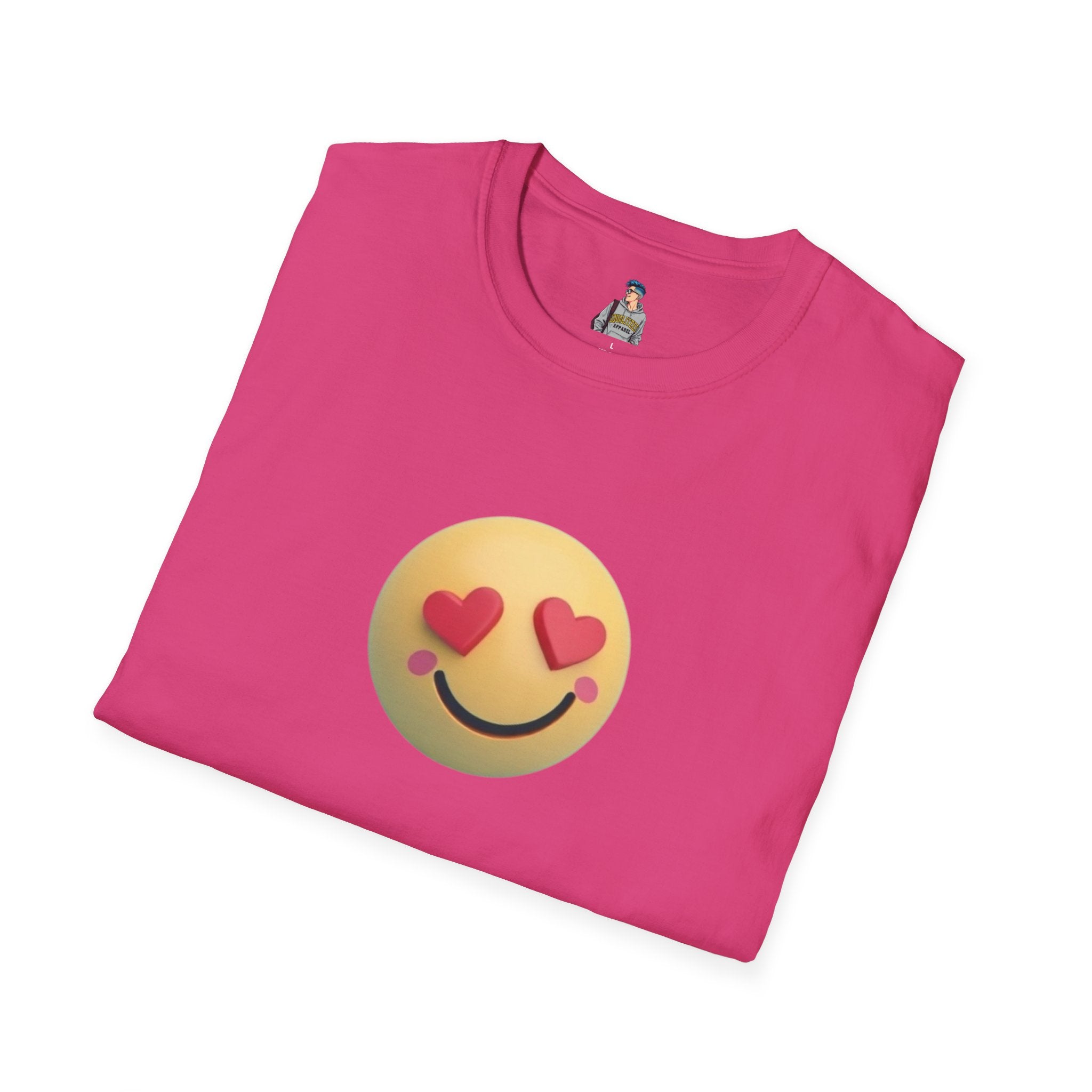 Heart Eyes Emoji - Unisex Softstyle T-Shirt