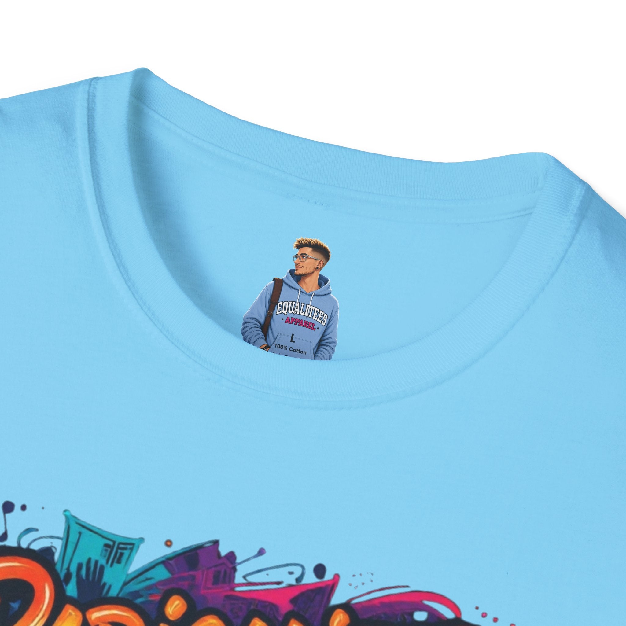 Radicalized by Basic Decency T-Shirt Colorful Graffiti Typography