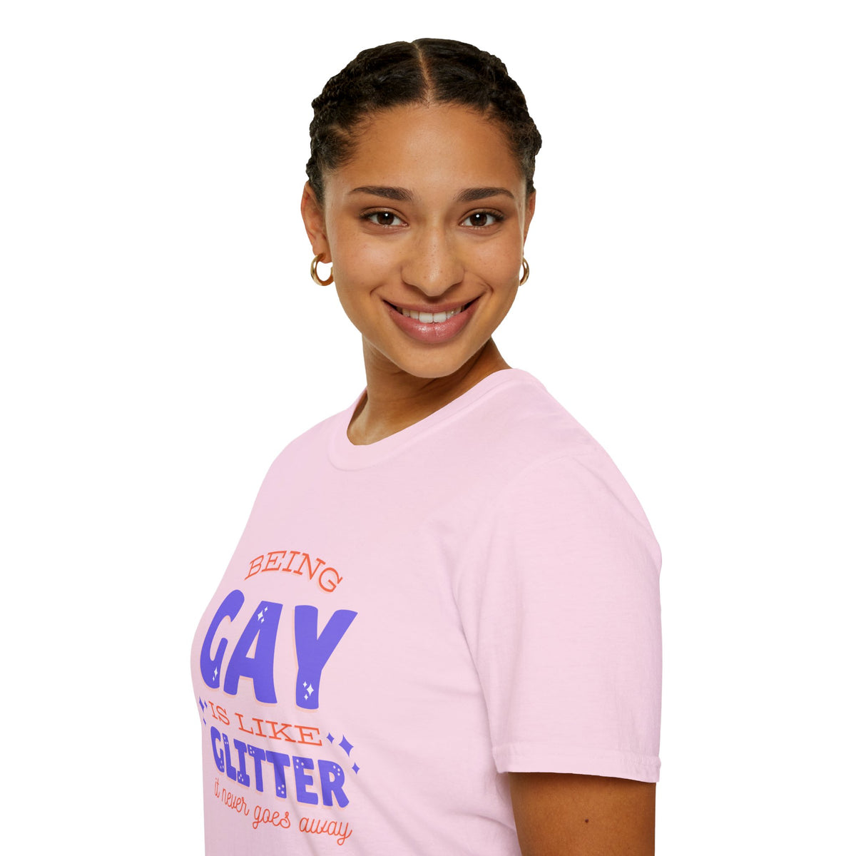 Being Gay Is Like Glitter Pride Tree Las Vegas T-Shirt