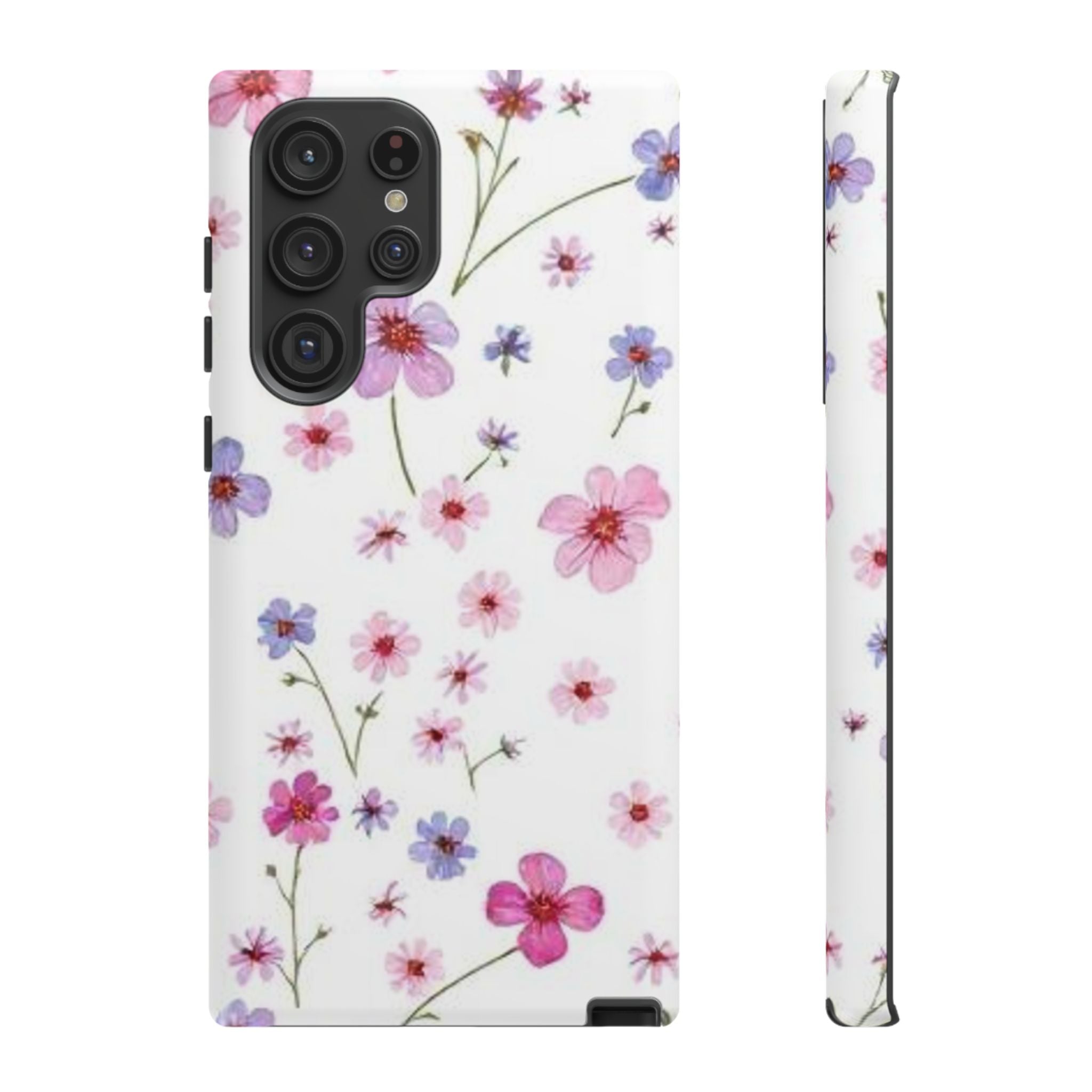 Pink Wildflower Tough Case for Android