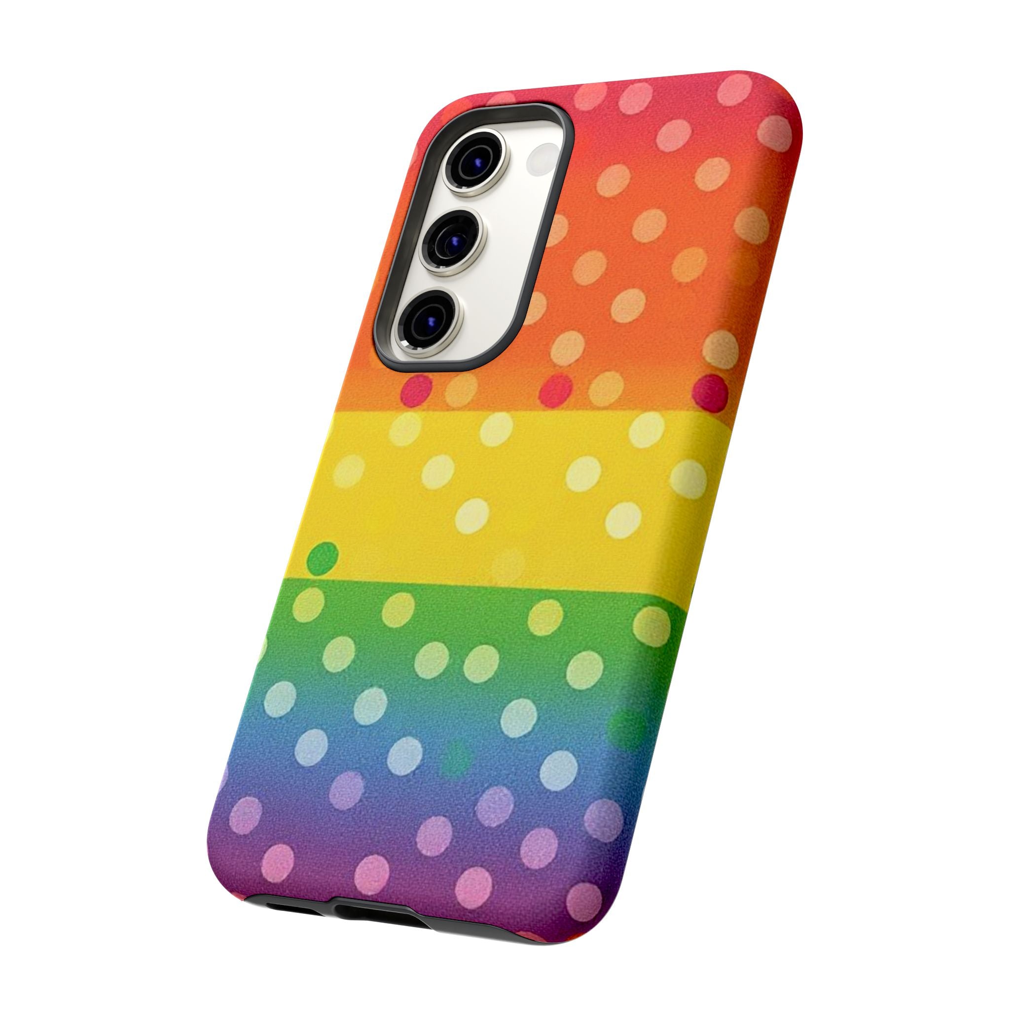 Rainbow Polka-Dot Tough Case for Android