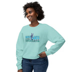 Unisex Lightweight Crewneck Sweatshirt -More Love Less Hate