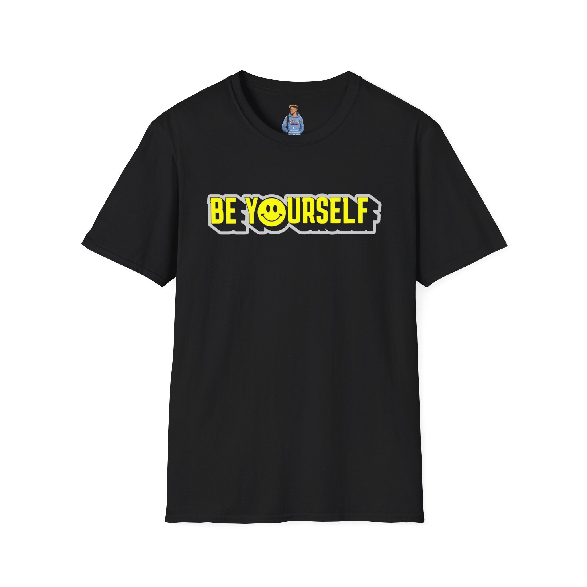 Be Yourself Smiley Unisex Softstyle T-Shirt