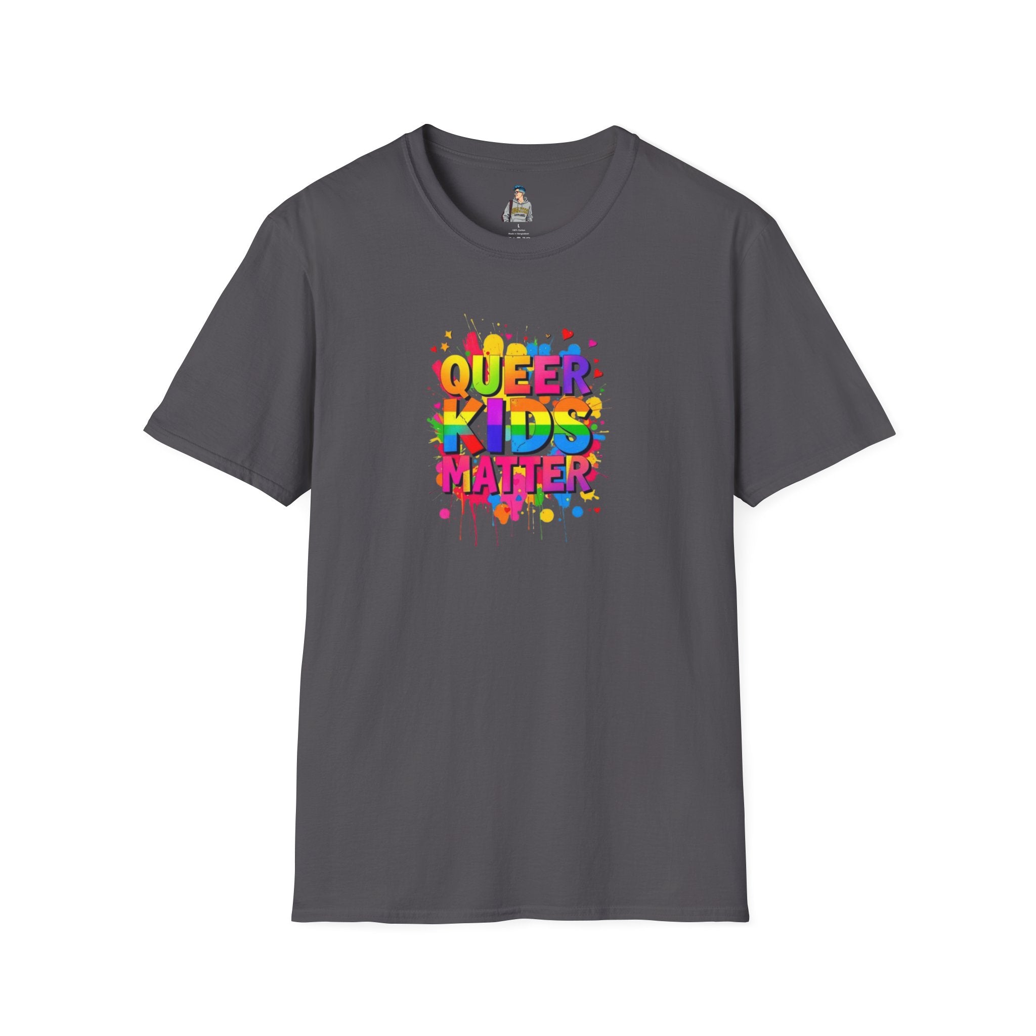 Queer Kids Matter Unisex Softstyle T-Shirt - Celebrate Inclusivity & Pride