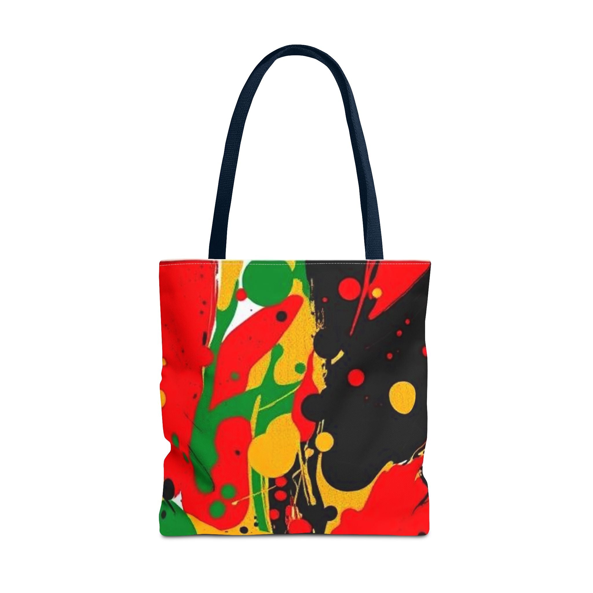 Green, Red Yellow Paint Splatter Tote Bag
