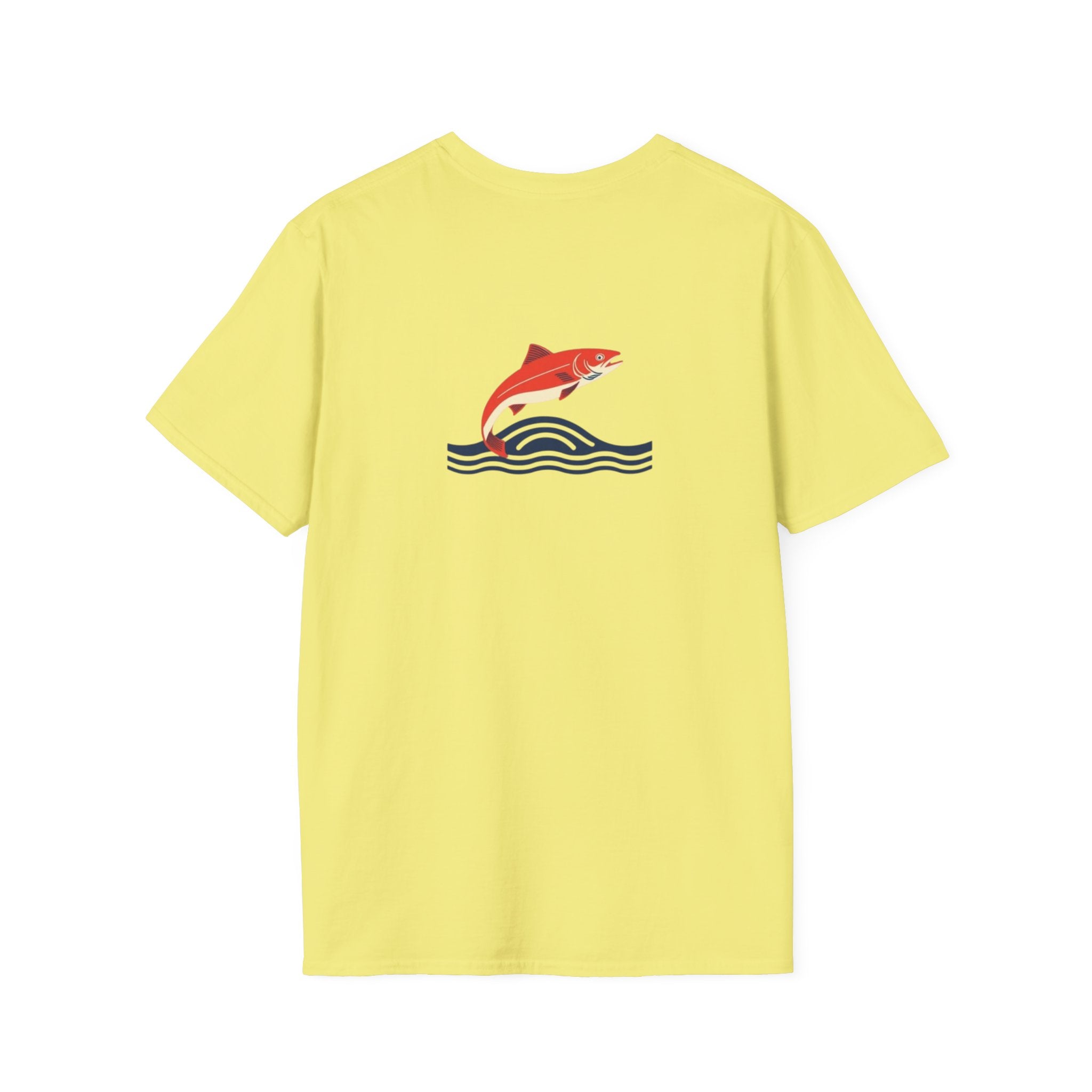 Jumping Salmon Native Pride Softstyle Unisex T-shirt