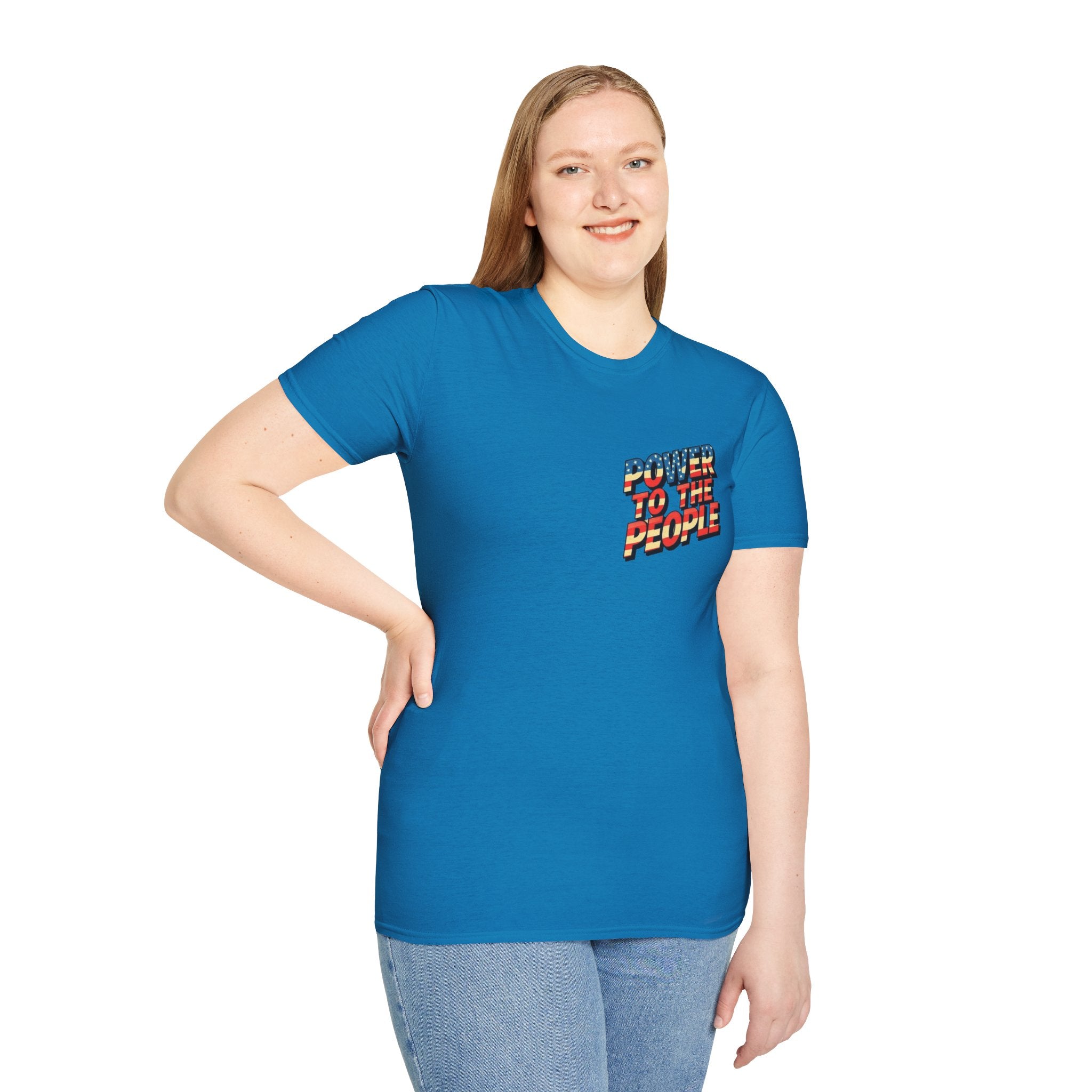 Power to the People Unisex Softstyle T-Shirt Classic Protest Tee