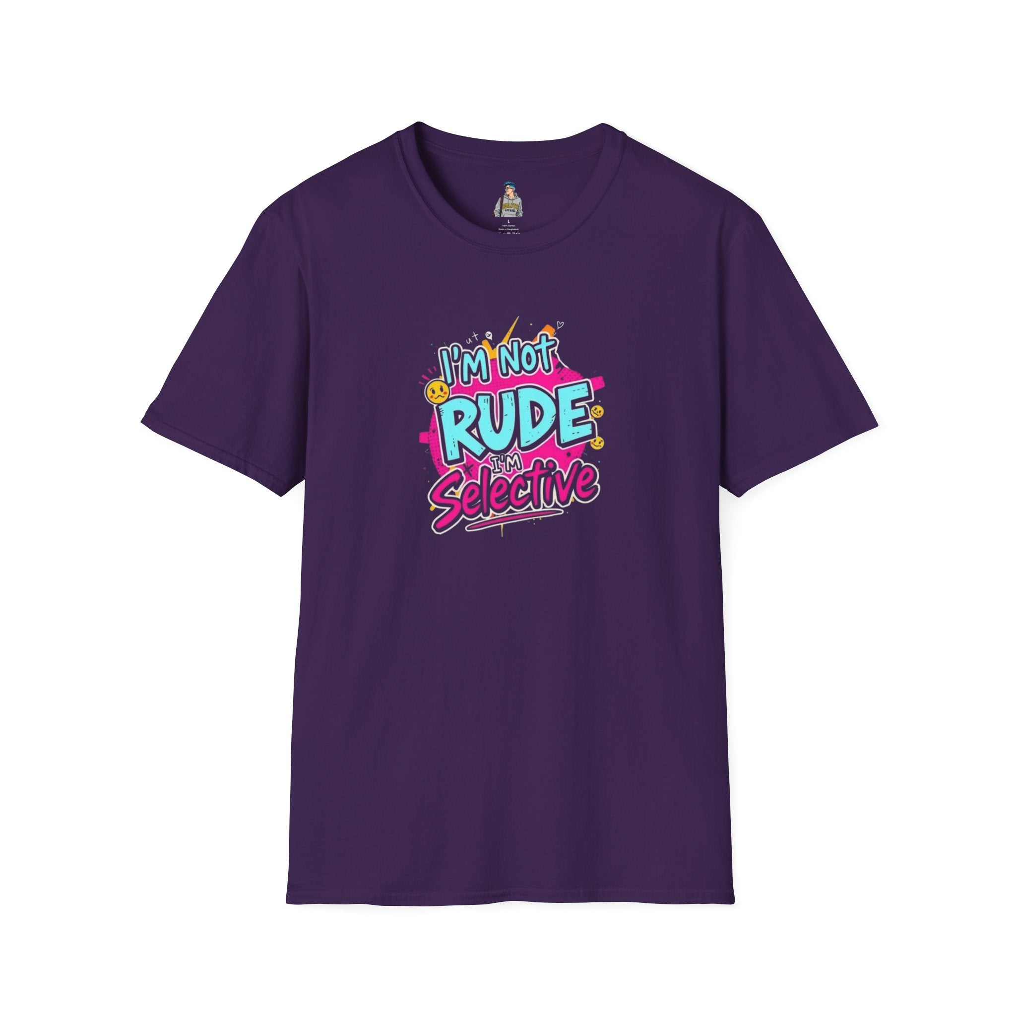 Unisex Softstyle T-Shirt - 'I'm Not Rude, I'm Selective' Fun Graphic Tee