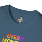 Queer History Month T-Shirt | Every Month is Queer History Month | Unisex Softstyle Tee