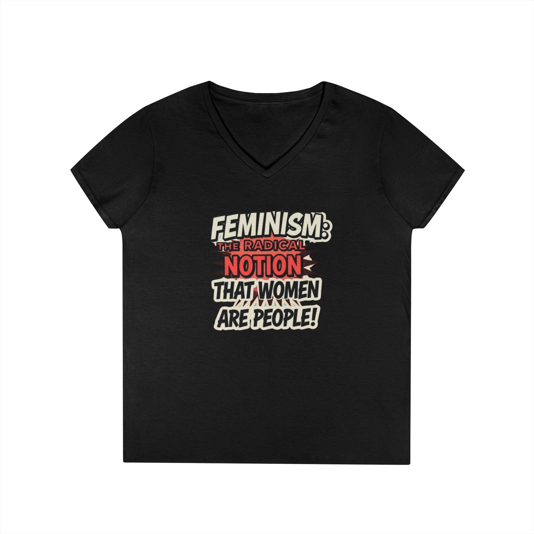 Feminism V-Neck T-Shirt - Empowering Women’s Apparel