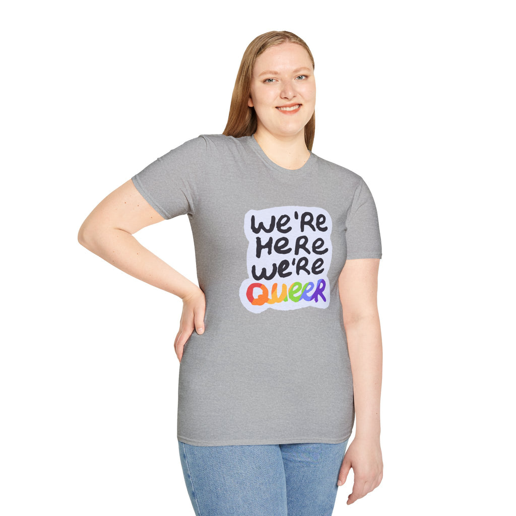 We’re Here We’re Queer Pride Tree Las Vegas T-Shirt