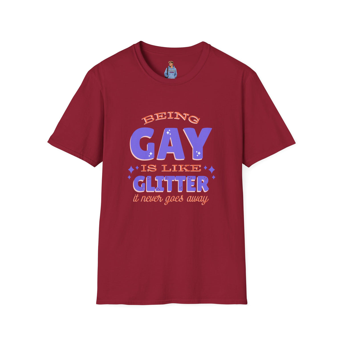 Being Gay Is Like Glitter Pride Tree Las Vegas T-Shirt