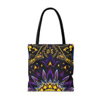 Purple & Yellow Design Tote Bag