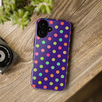 Colorful Polka-Dot Tough Case for iPhone