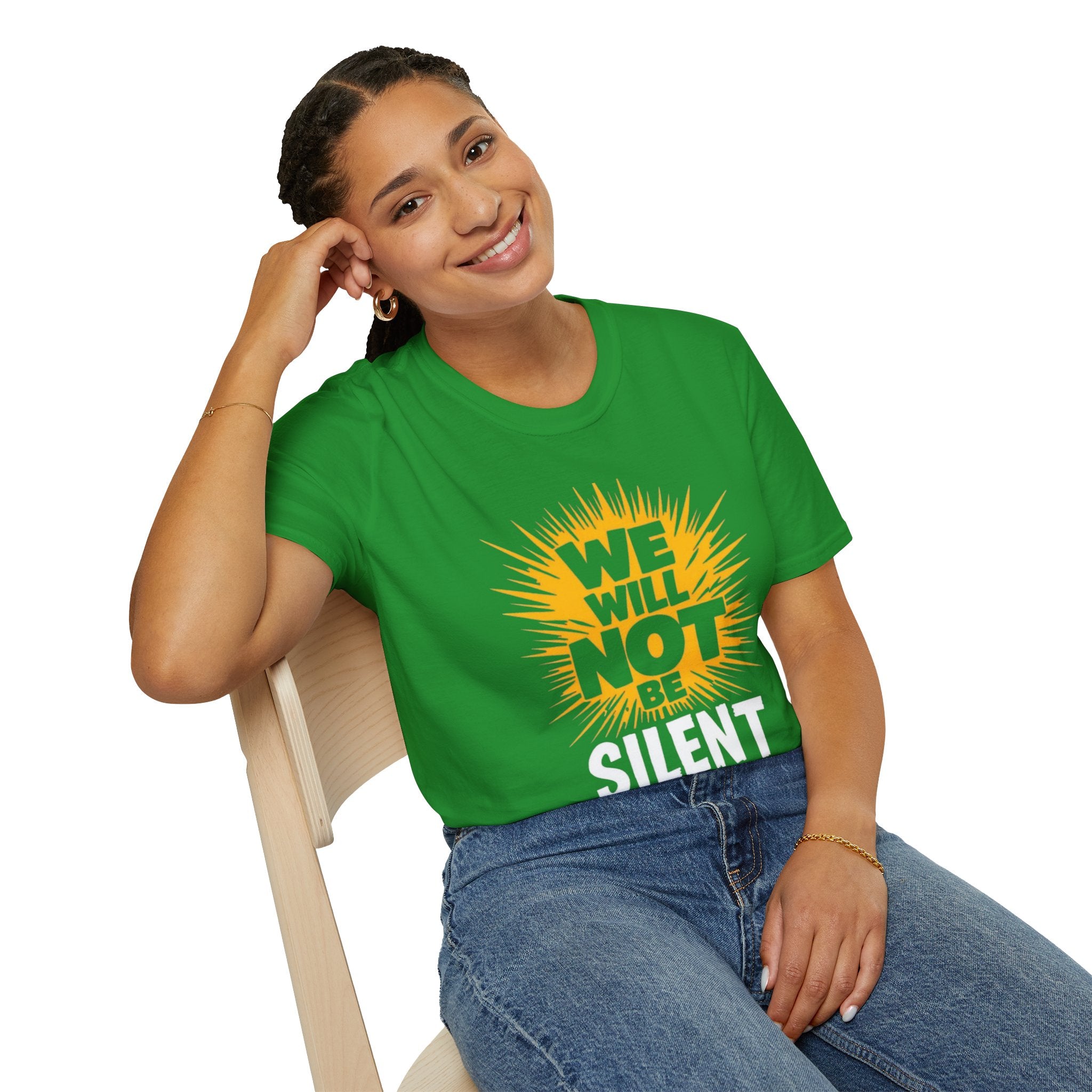 Empowerment Graphic Tee - We Will Not Be Silent | Unisex Softstyle T-Shirt
