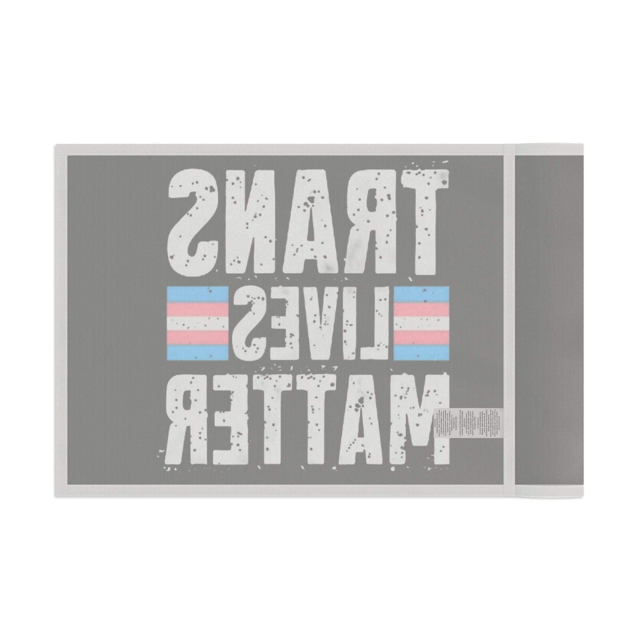 Trans Lives Matter Flag - Aesthetic LGBTQ+ Banner for Celebration & Home Decor