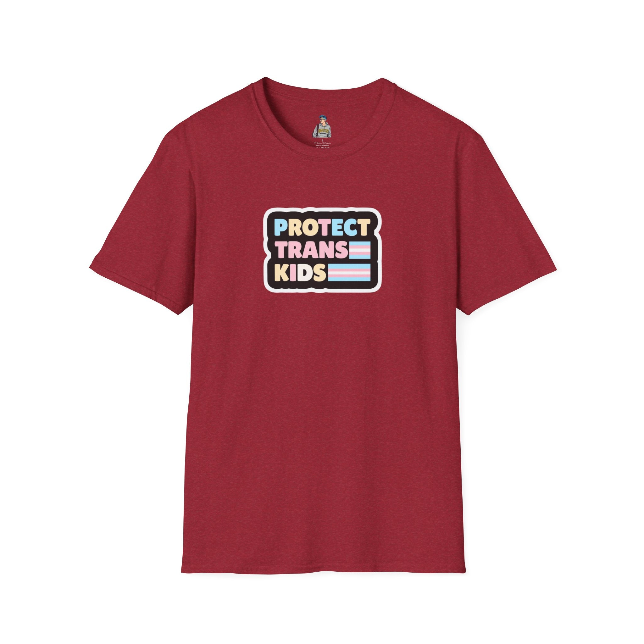 "Protect Trans Kids" Unisex Softstyle T-Shirt - Empowerment & Pride Apparel