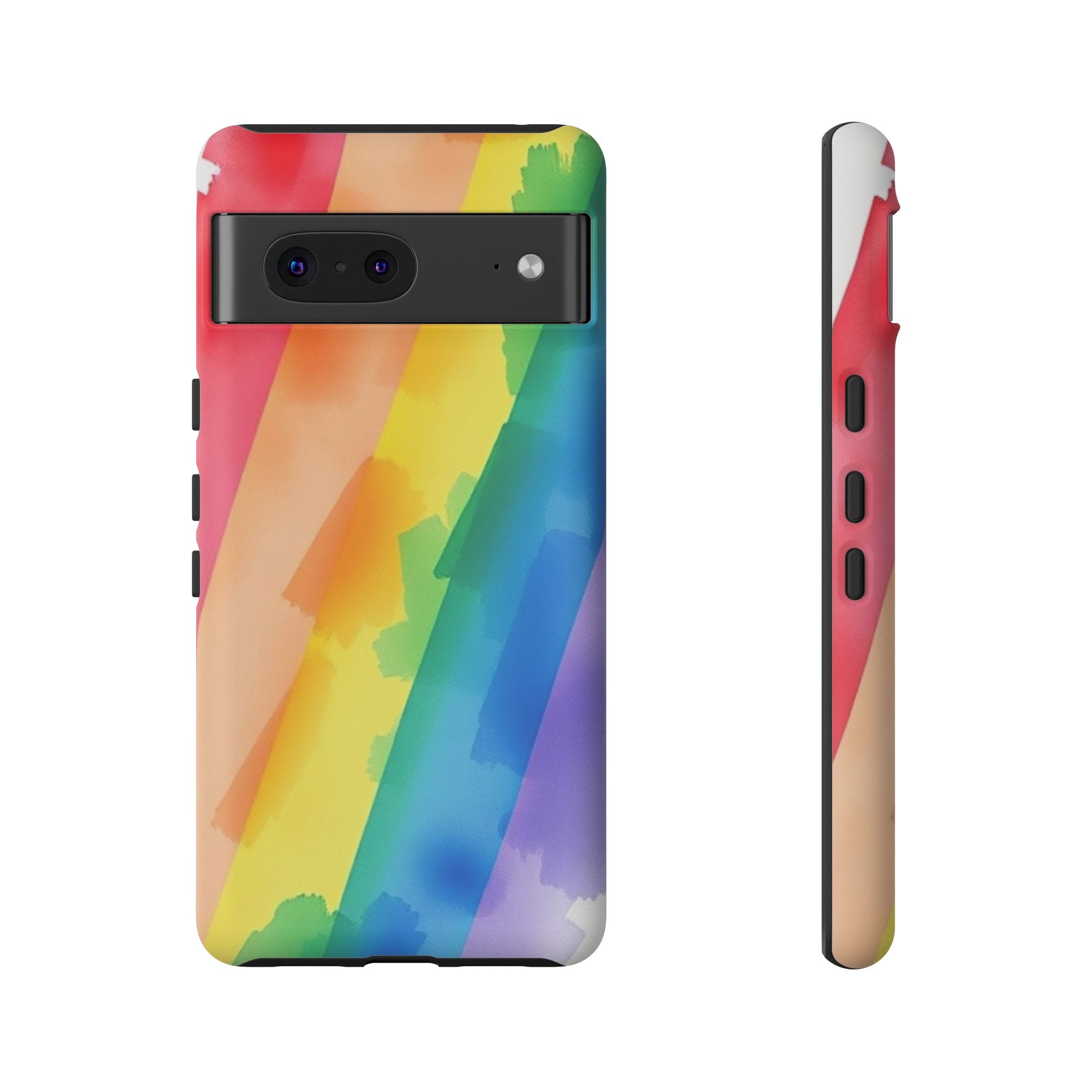 Rainbow Watercolor Art Tough Cases For Android & iPhone