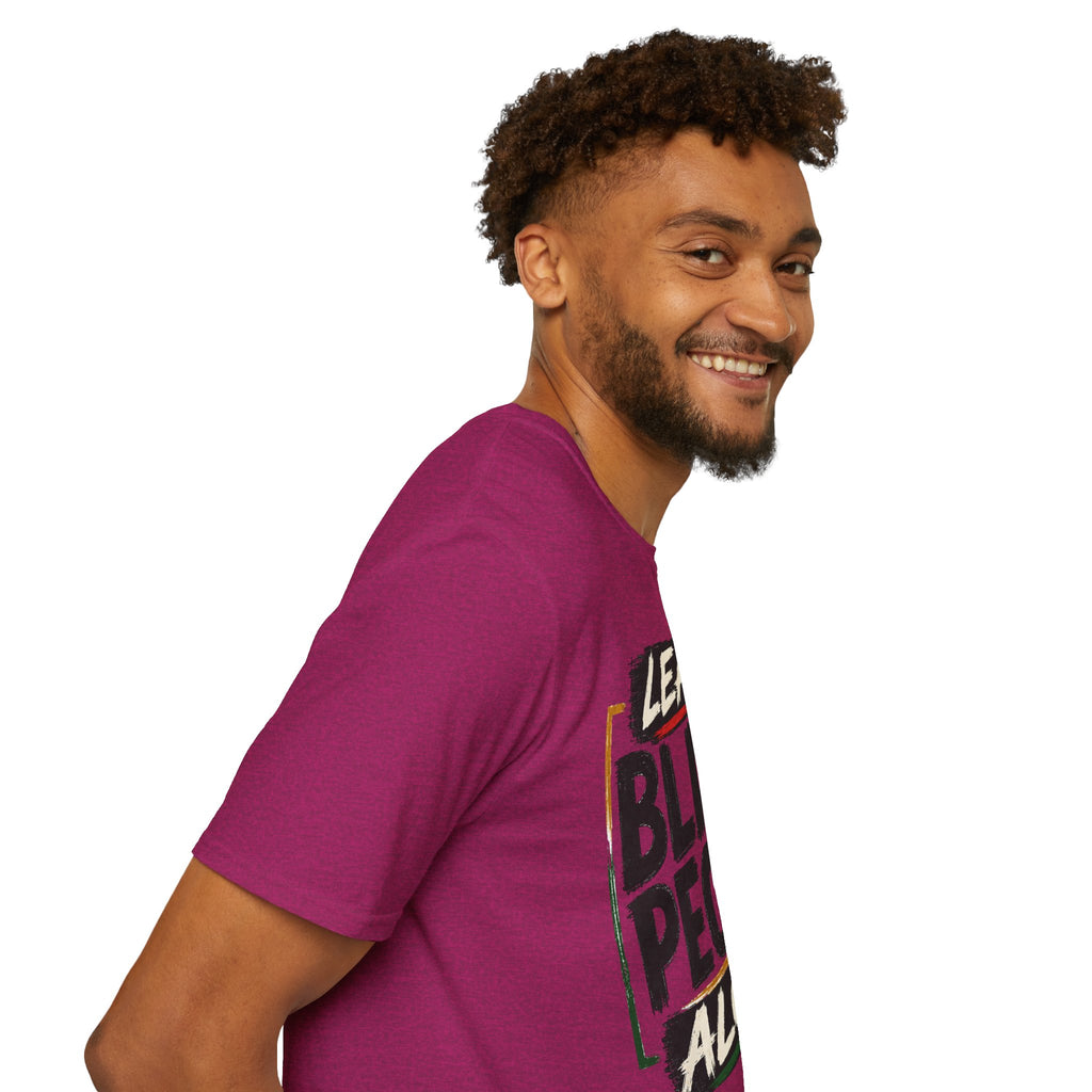 T-Shirt — "Leave Black People Alone" Social Justice Statement Tee