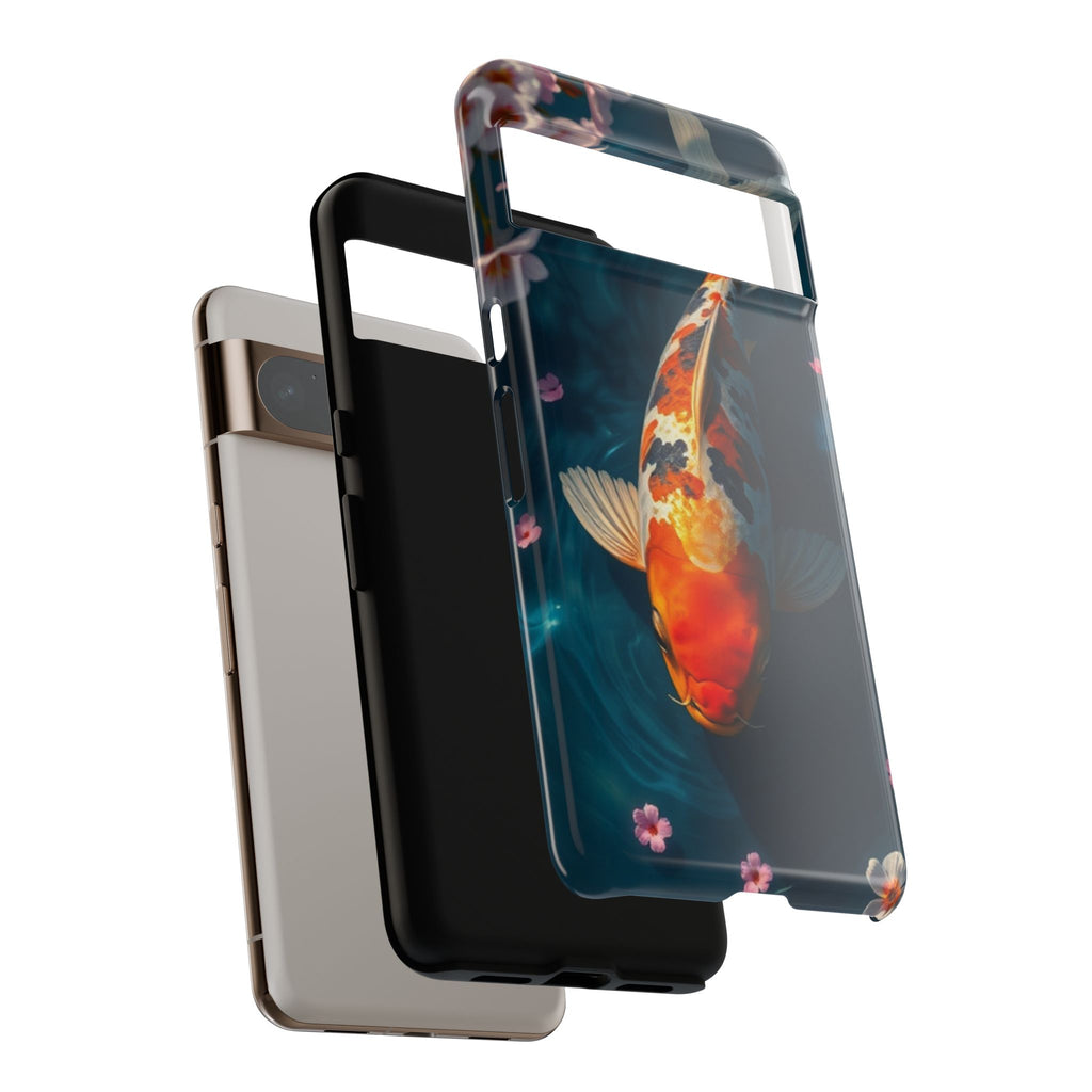 Peaceful Koi Cherry Blossom Tough Cases For Android & iPhone