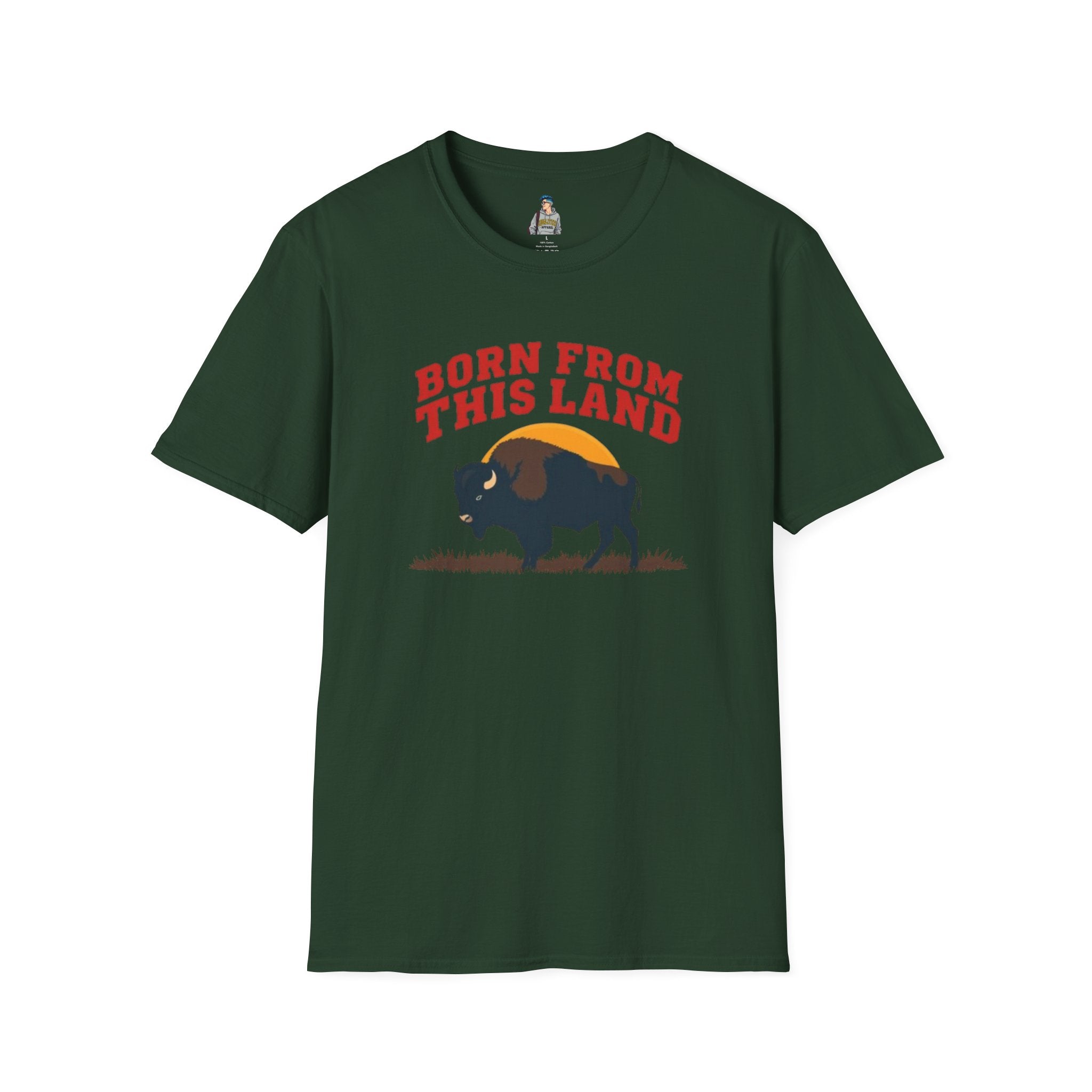 Born From this Land Native and Proud T-Shirt
