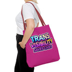 Trans Visibility Saves Lives Tote Bag