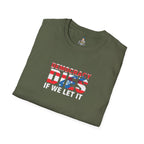 Unisex Democracy T-Shirt - 'Democracy Dies If We Let It' & 'The People United Will Never Be Defeated'