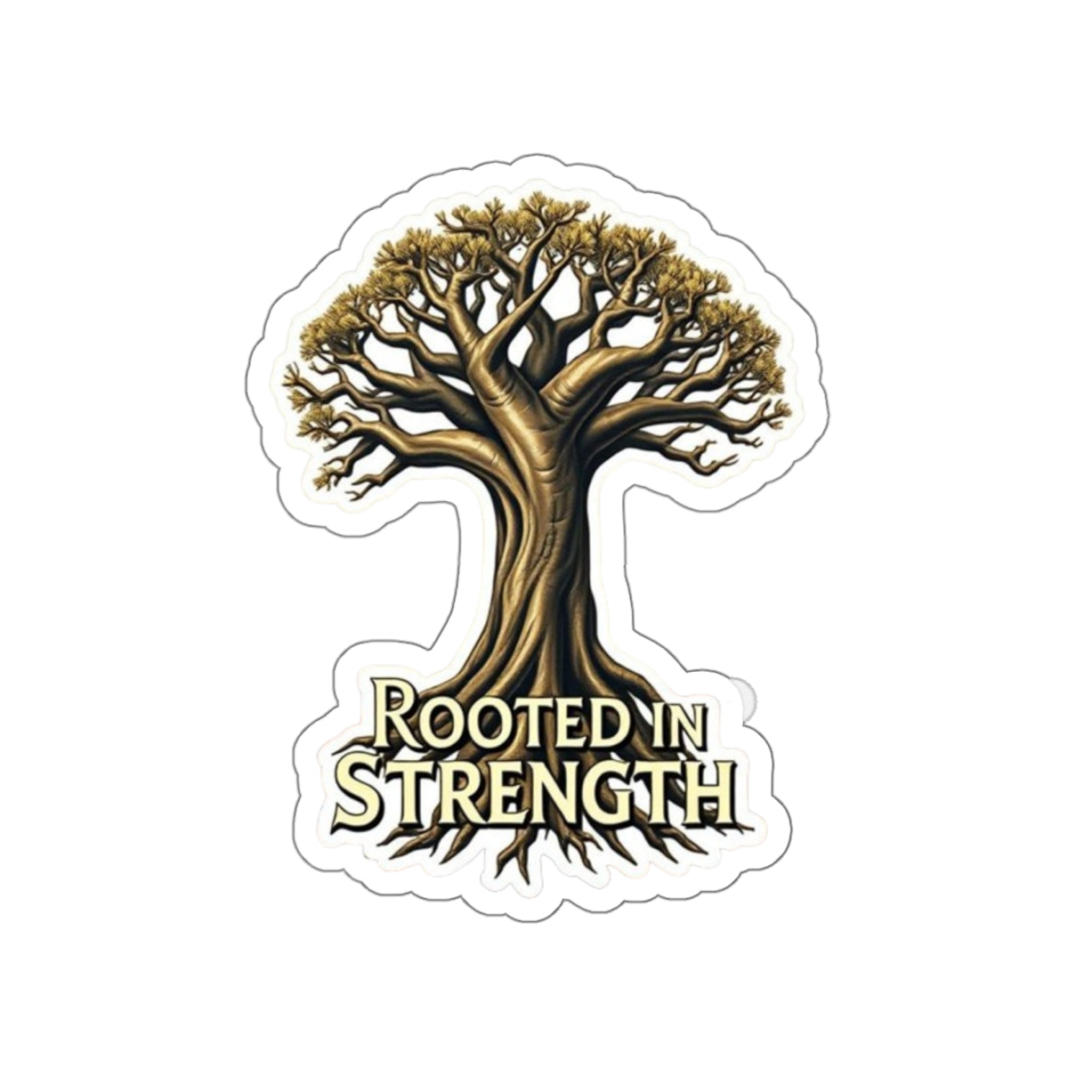 Die-Cut Stickers -  Rooted in Strength Baobab Tree