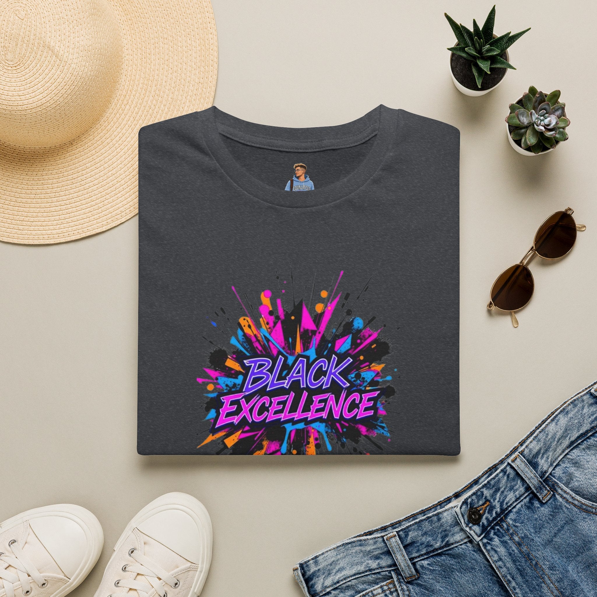 Unisex Softstyle T-Shirt - Black Excellence Graphic Tee