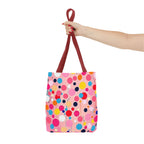 Dots and Drips over Pink Design - Tote Bag