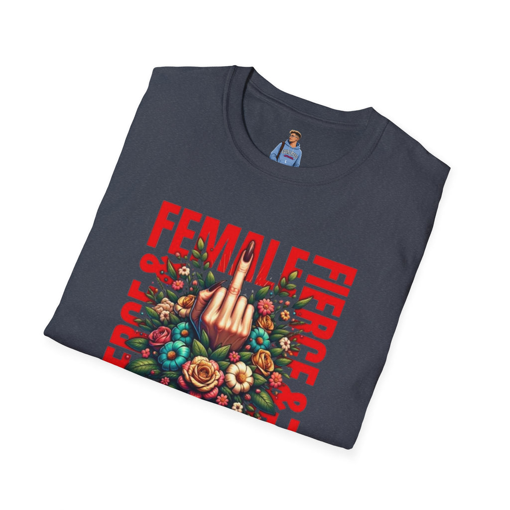 Fierce Female Unisex T-Shirt - Softstyle Floral Graphic Tee