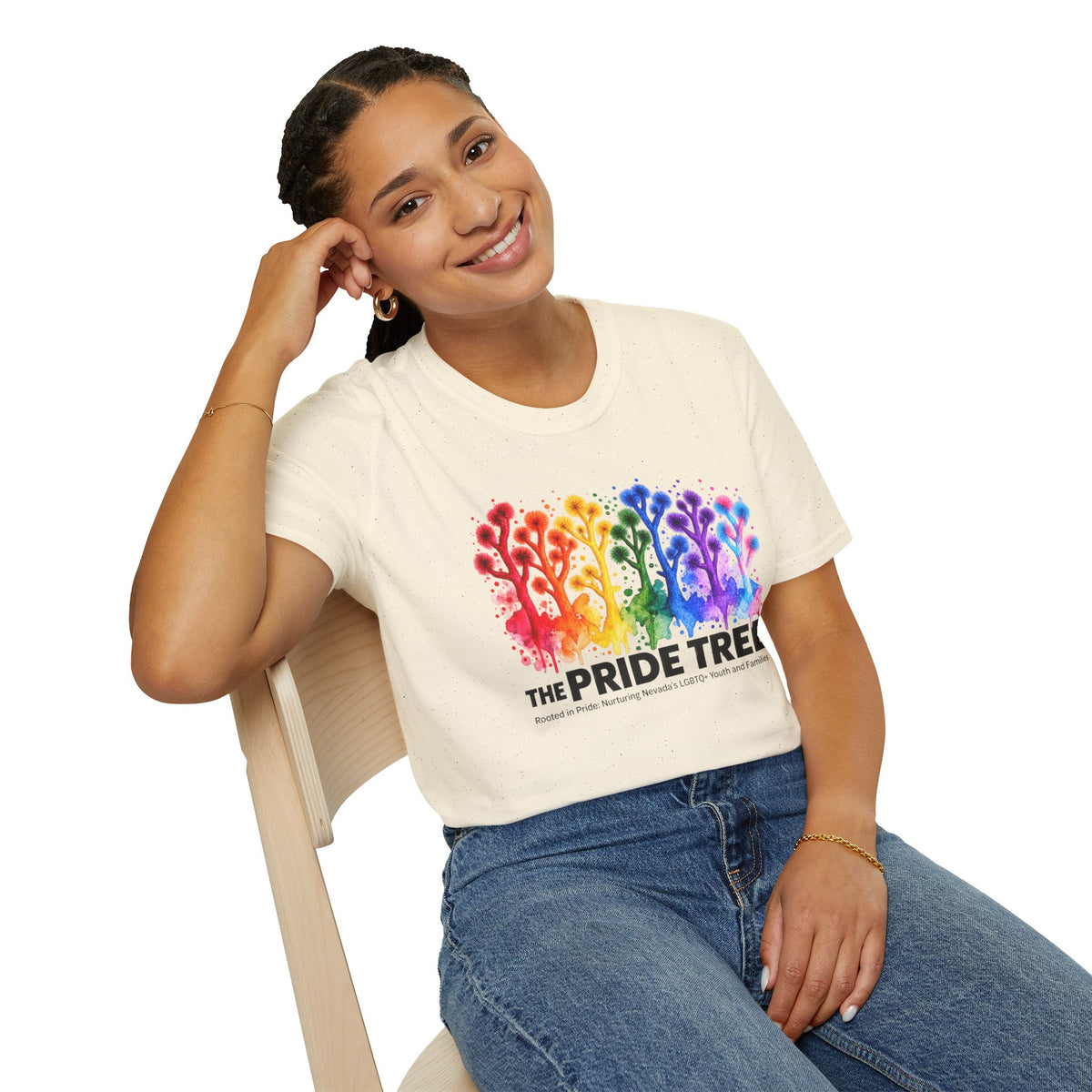 Pride Tree Las Vegas T-Shirt - Black Text