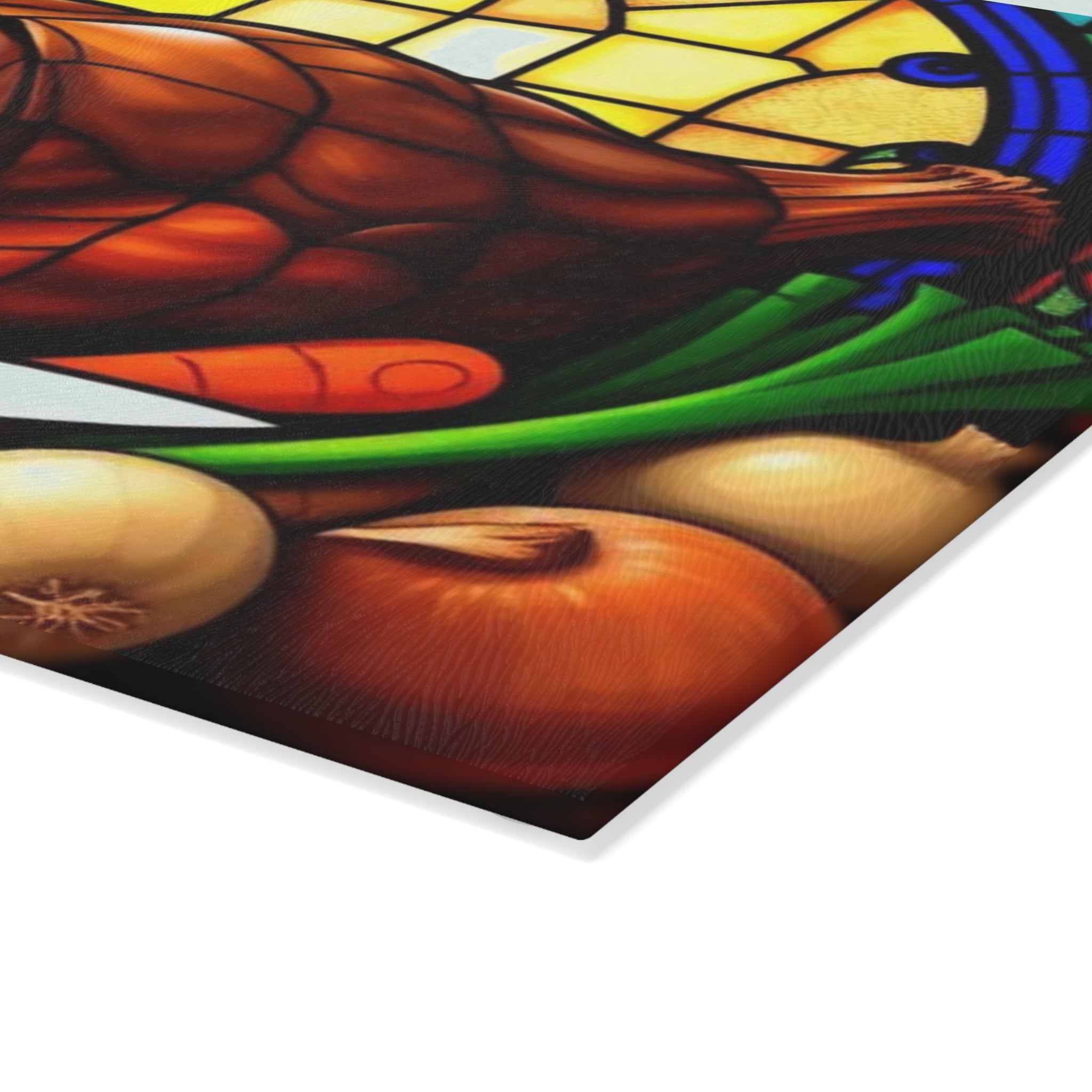 Stained Glass Design Glass Cutting Board - Perfect for Cooking and Entertaining