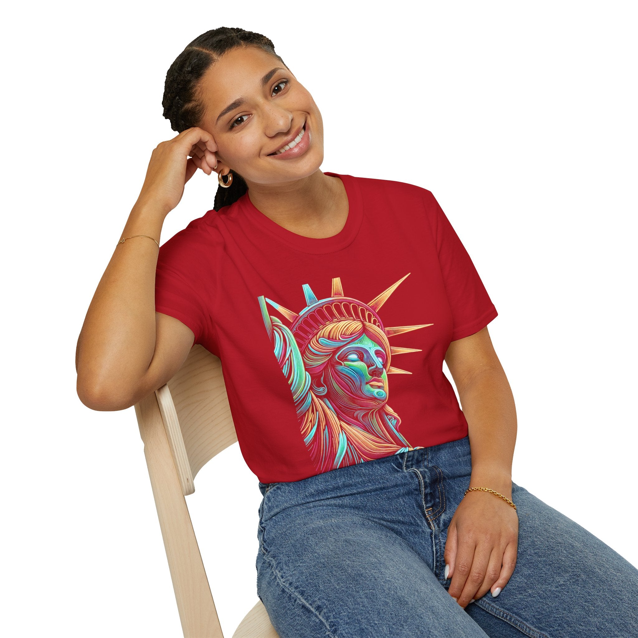 Lady Liberty - Softstyle Unisex T-Shirt