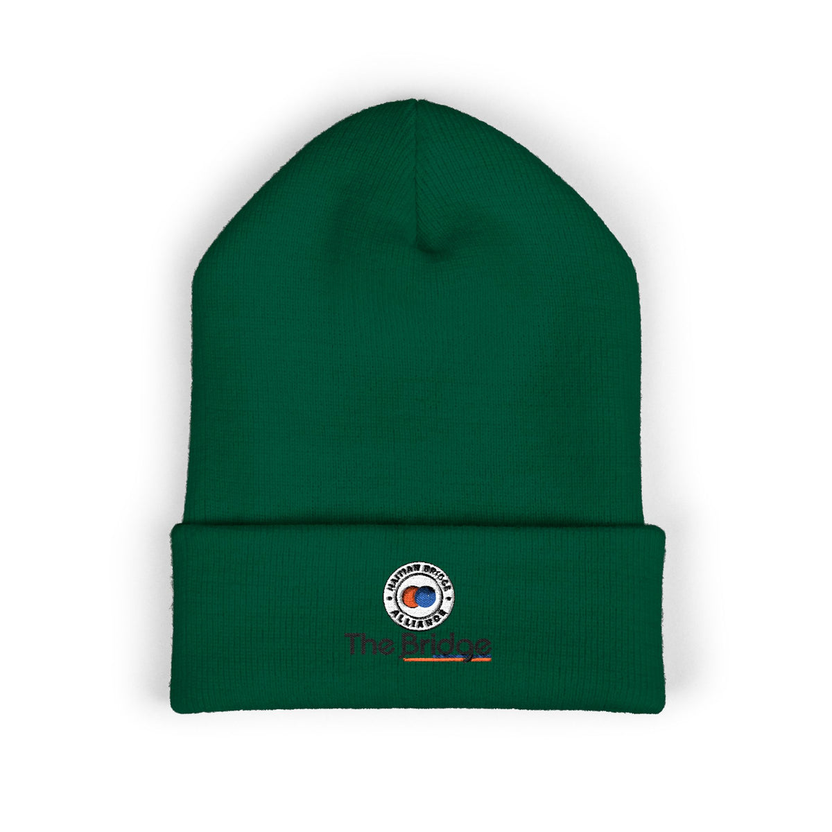 Embroidered Haitian Bridge Alliance Logo Cuffed Beanie — Warm Knit Winter Hat