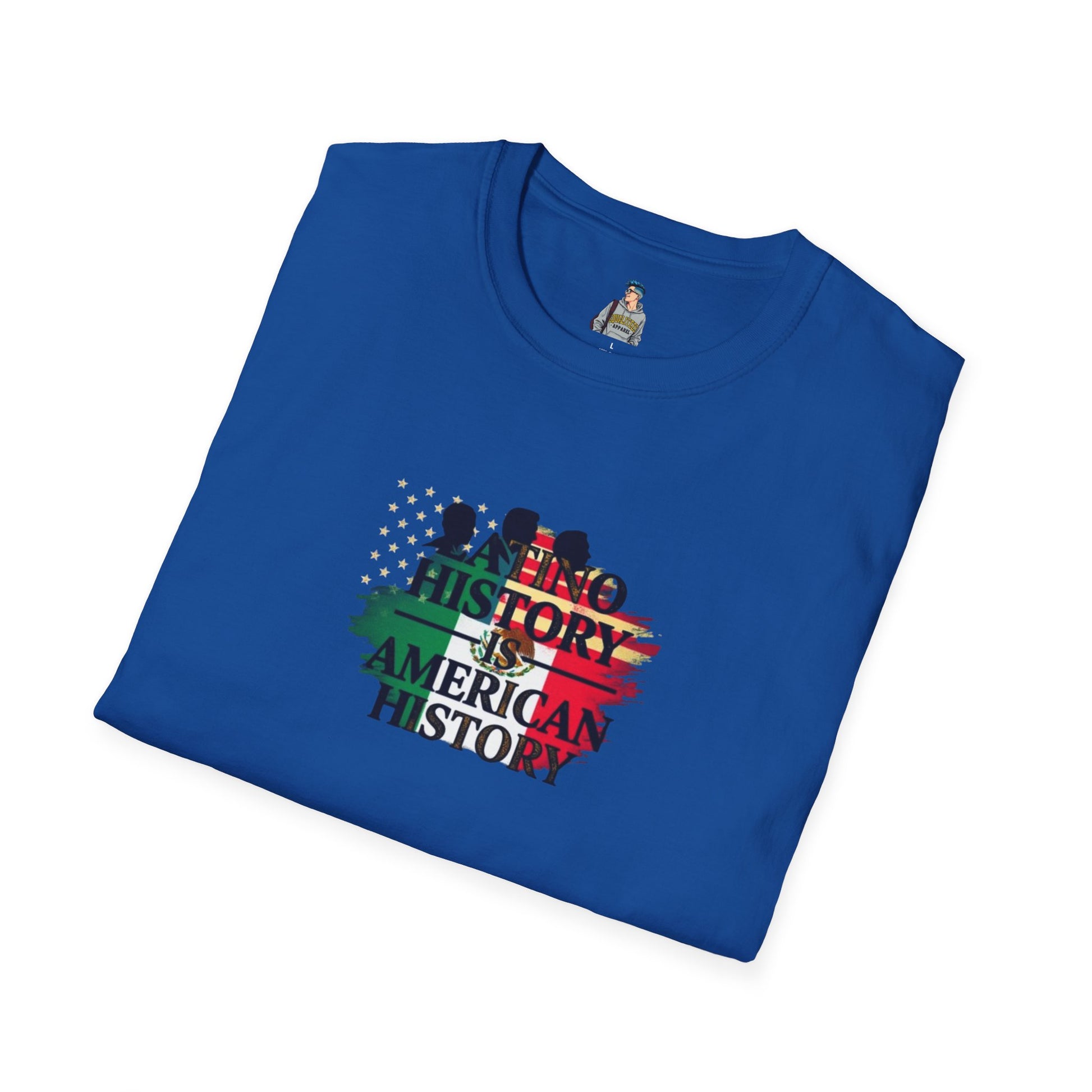 Unisex Softstyle T-Shirt - 'Latino History is American History' Graphic Tee