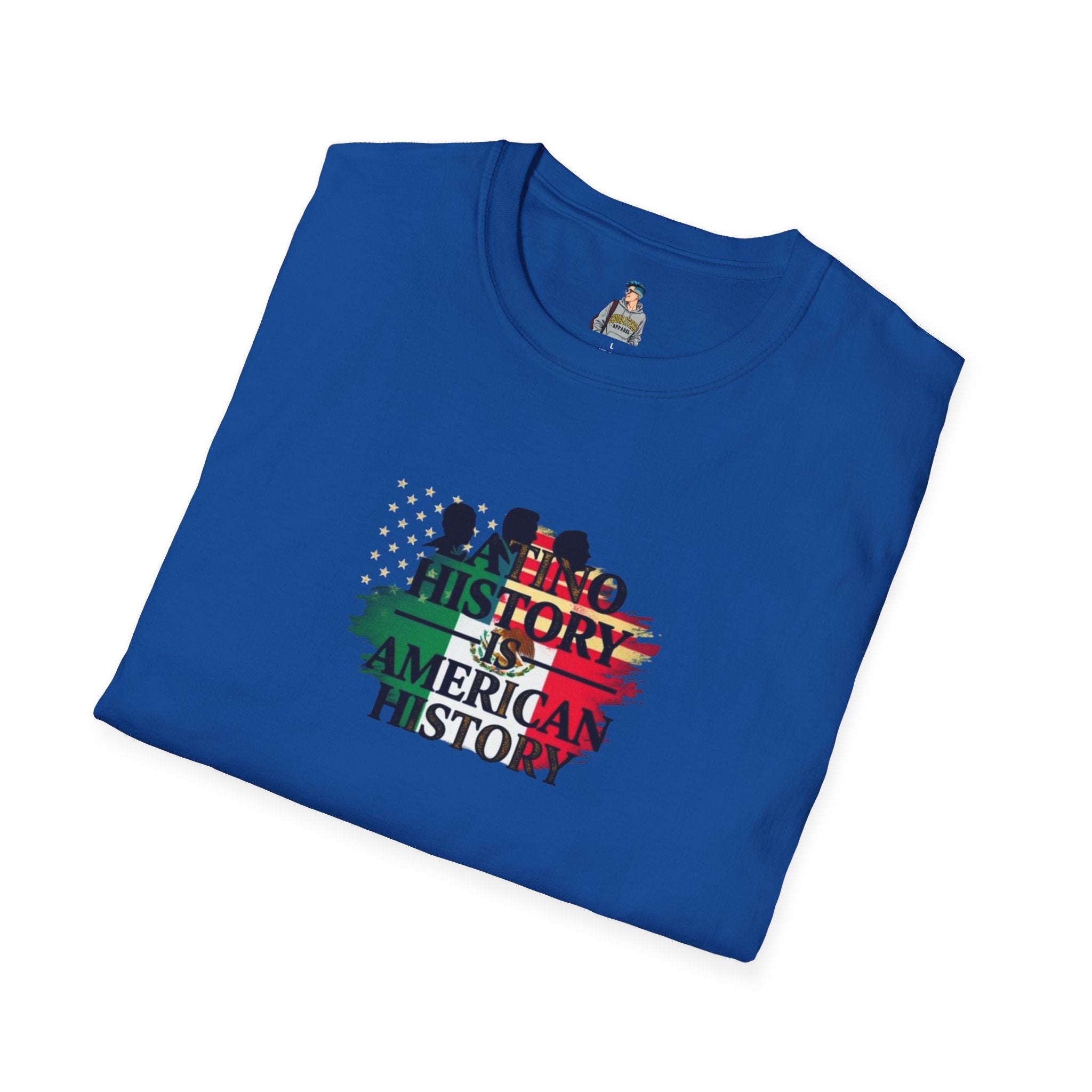 Unisex Softstyle T-Shirt - 'Latino History is American History' Graphic Tee