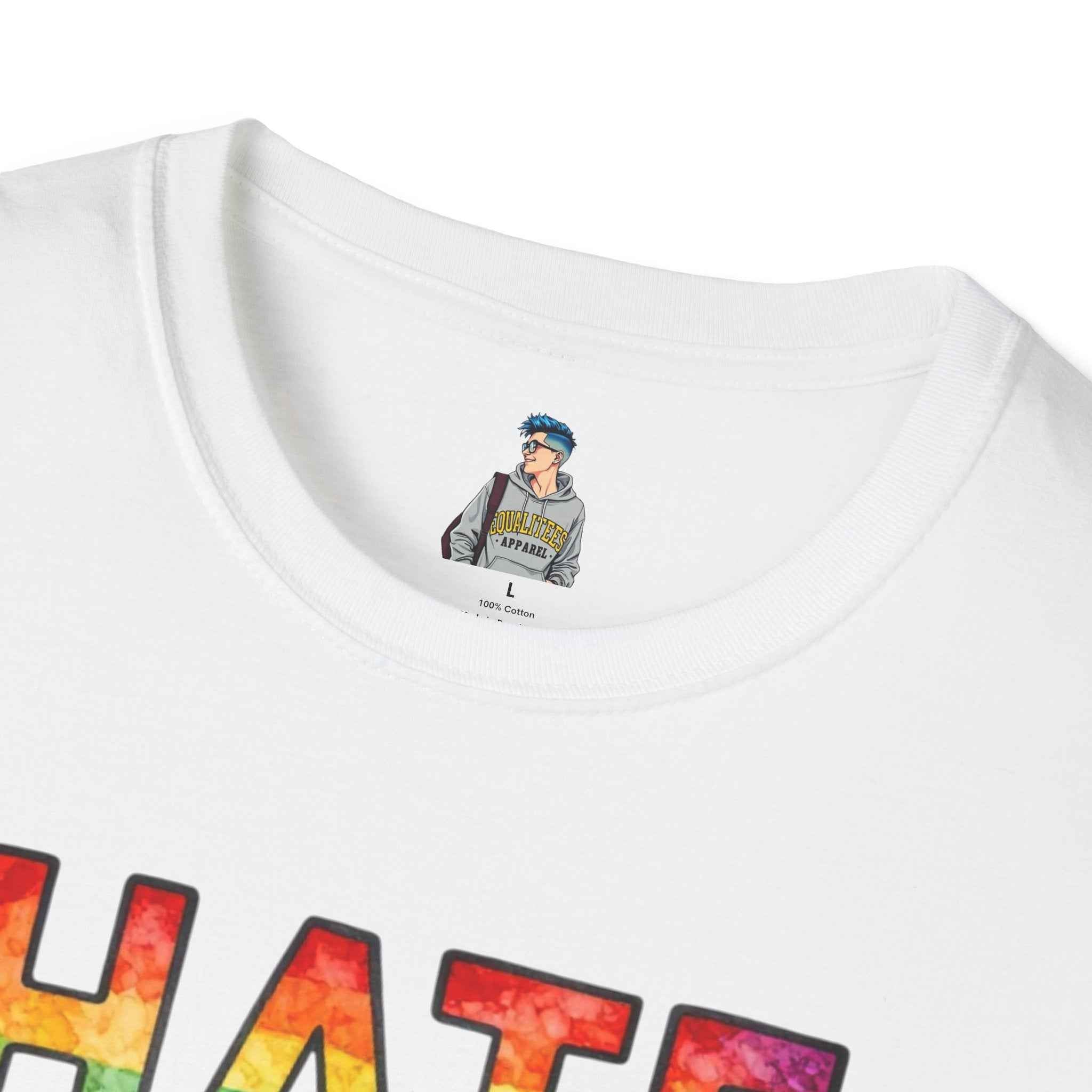 T-Shirt — "Hate Is Not A Family Value" Rainbow Pride Tee