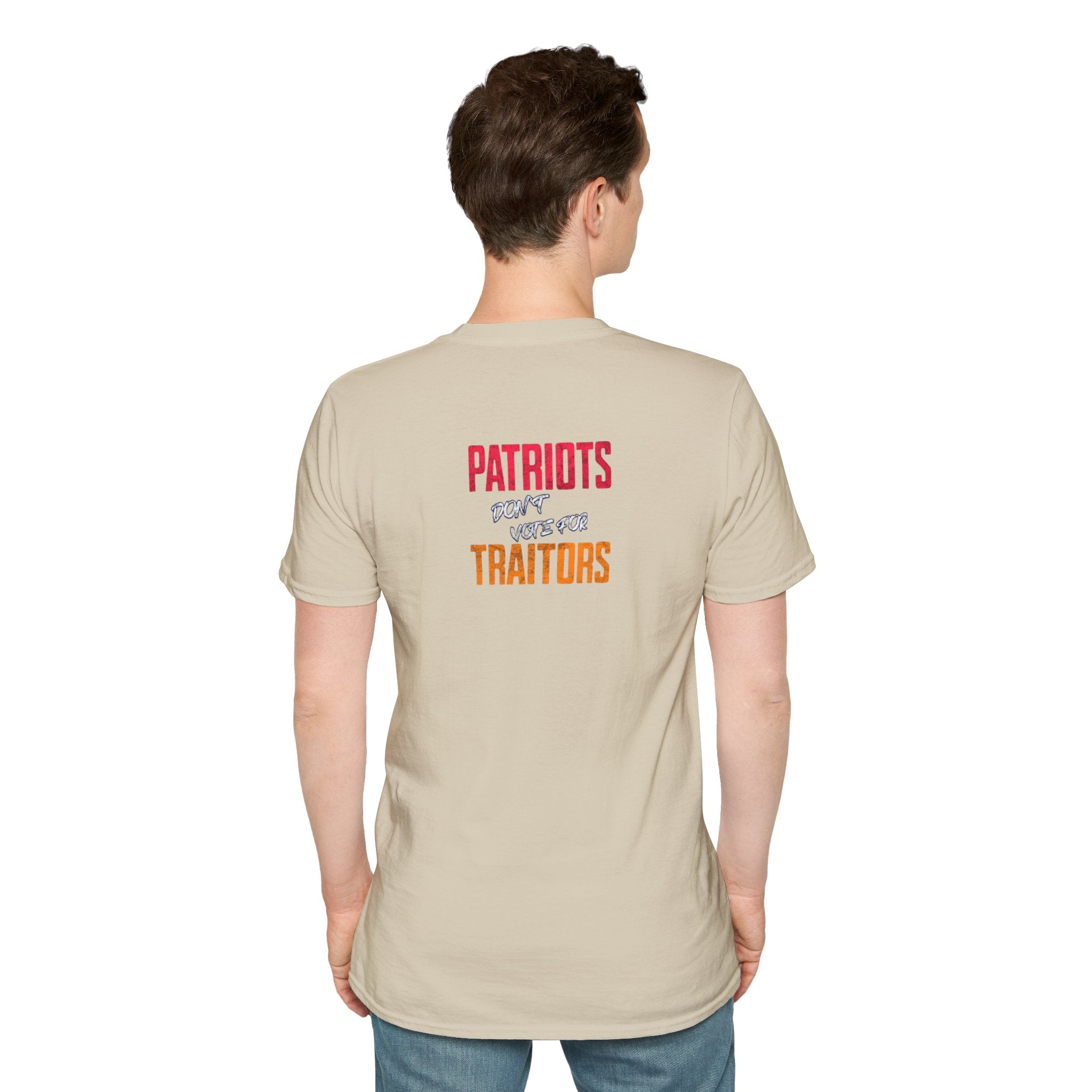 Americans Against MAGA Red Patriots Unisex Softstyle T-Shirt