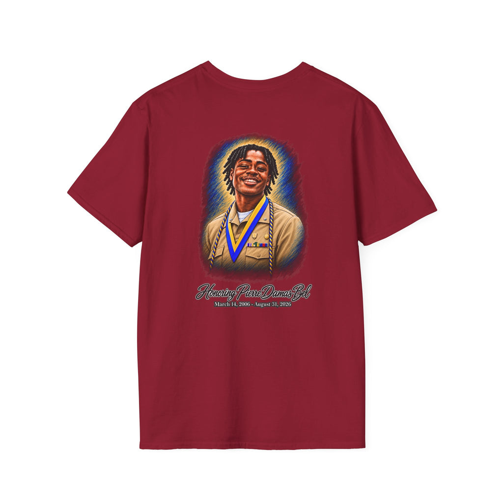 Portrait Front and Back - In Memory of Pierre Damas Bel T-Shirt
