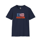 End Fascism Unisex Softstyle T-Shirt | Bold Patriotic Statement Tee