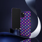 Colorful Polka Dot Tough Phone Case for iPhone