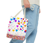 Falling Hearts Tote Bag
