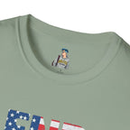 End Fascism Unisex Softstyle T-Shirt | Bold Patriotic Statement Tee